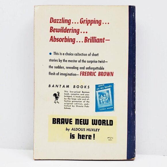 Space on My Hands Stories by Frederic Brown Book VTG 1953 Sci-Fi Bantam - Picture 2 of 7